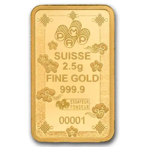 2.5g PAMP Suisse Lucky Cat .9999 Gold Proof Like Bar (4)