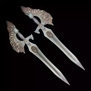 2.5oz South Korea The Sword of St. Gabriel .999 Silver Rose Gold Gilt Edition