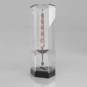 2.5oz South Korea The Sword of St. Michael .999 Silver Rose Gold Gilt Edition (3)