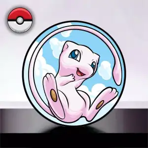 2 x 1oz Pokemon Gotta Catch Them All - Mew & Mewtwo enameled .999 Silver Rounds