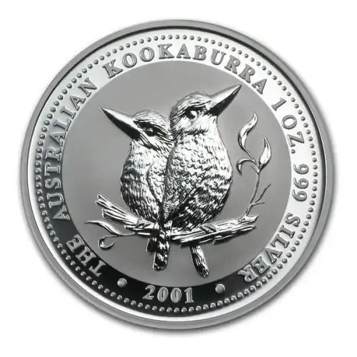 2001 1oz Australia Perth Mint Kookaburra .9999