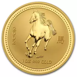 2002 1oz  Australian Perth Mint Gold Lunar: Year of the Horse