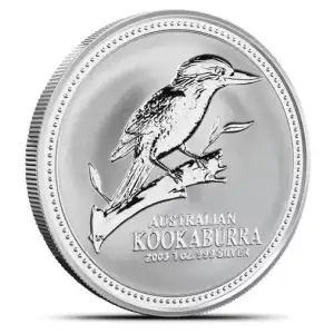 2003 1oz Australia Perth Mint Kookaburra .999 Silver Coin