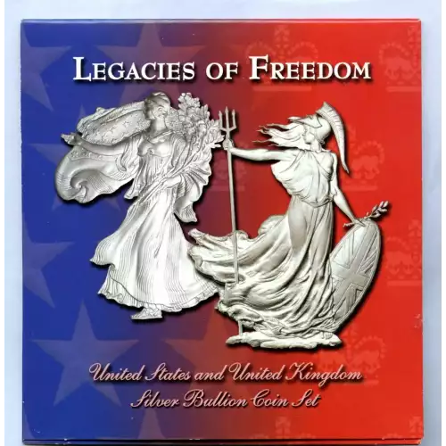 2003 2-Coin Legacies of Freedom Silver Coin Set (2)