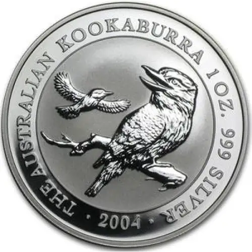 2004 1oz Australian Perth Mint Silver Kookaburra