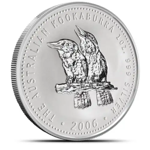 2006 1oz Australia Perth Mint Kookaburra .999 Silver Coin