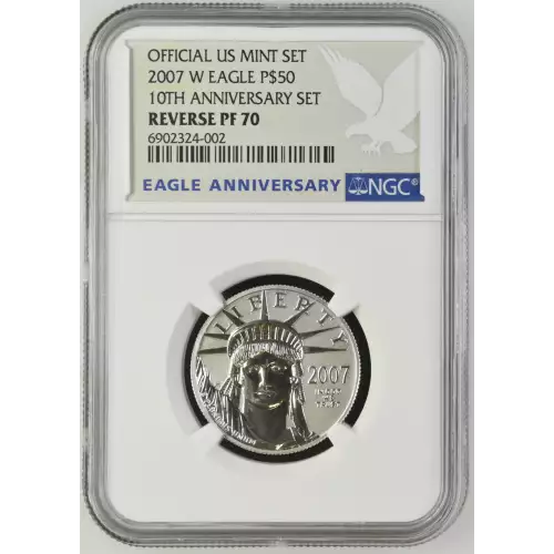 2007 W 10TH ANNIVERSARY SET OFFICIAL US MINT SET (2)