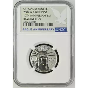 2007 W 10TH ANNIVERSARY SET OFFICIAL US MINT SET (2)