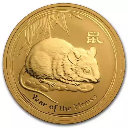 2008 1oz Australian Perth Mint Gold Lunar II: Year of the Mouse