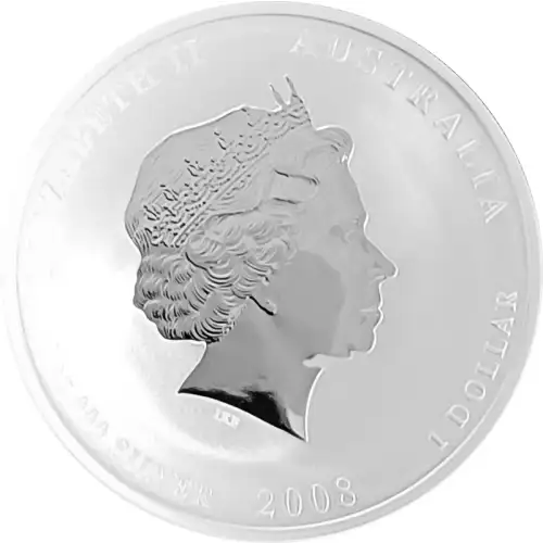2008 1oz Australian Perth Mint Silver Lunar: Year of the Mouse (2)