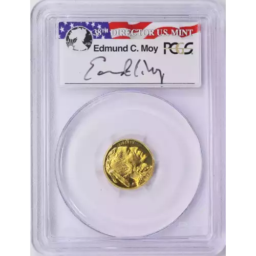 2008-W $5 American Buffalo .9999 Fine Gold Moy Signature, DCAM (2)