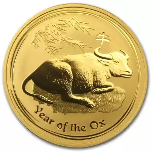 2009 1oz Australian Perth Mint Gold Lunar II: Year of the Ox
