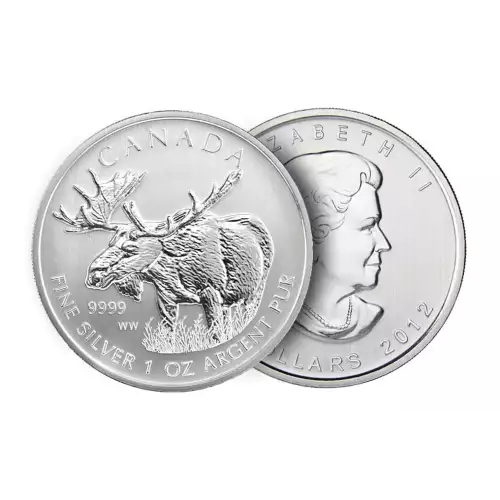 2012 1oz RCM Canadian Wildlife Series: Moose .9999 Silver Coin