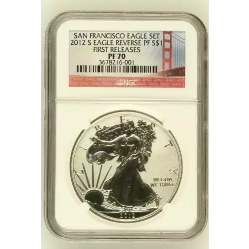 2012 S SAN FRANCISCO EAGLE SET FIRST RELEASES OFFICIAL US MINT SET (2)