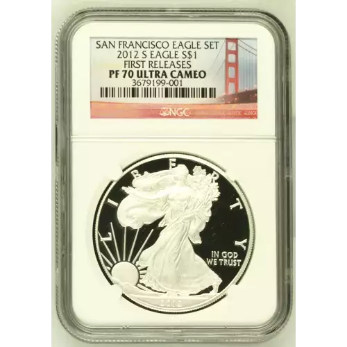 2012 S SAN FRANCISCO EAGLE SET FIRST RELEASES OFFICIAL US MINT SET (2)