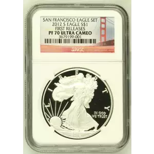 2012 S SAN FRANCISCO EAGLE SET FIRST RELEASES OFFICIAL US MINT SET (2)