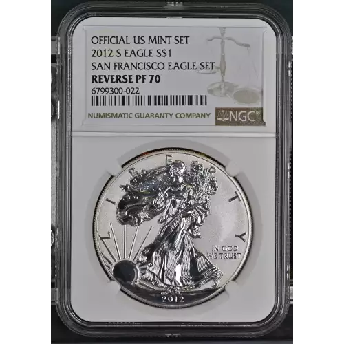 2012 S SAN FRANCISCO EAGLE SET OFFICIAL US MINT SET (2)