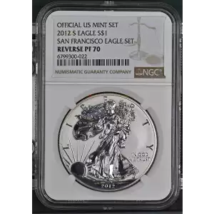 2012 S SAN FRANCISCO EAGLE SET OFFICIAL US MINT SET (2)