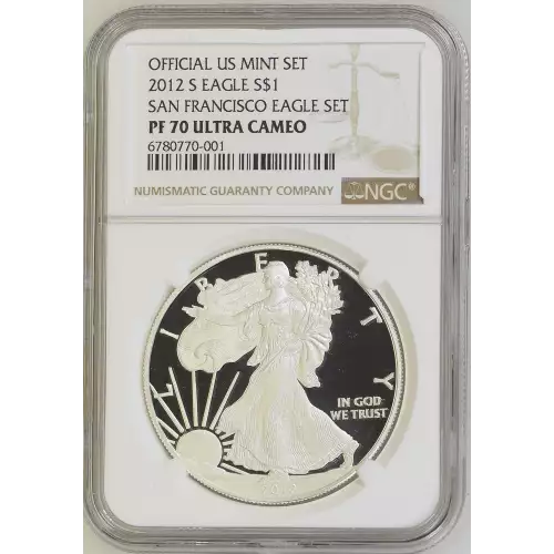 2012 S SAN FRANCISCO EAGLE SET OFFICIAL US MINT SET (2)