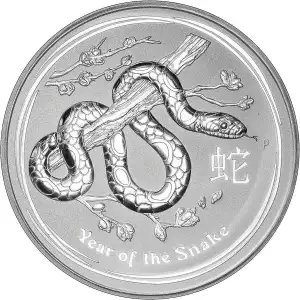 2013 1kg Australian Perth Mint Silver Lunar II: Year of the Snake (2)