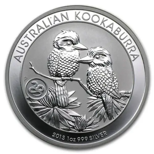 2013 1oz Australian Perth Mint Kookaburra w/ Snake Privy .999 Silver
