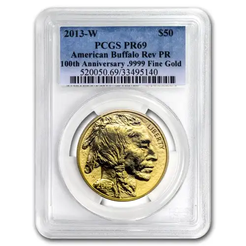 2013 - 1oz Gold Buffalo Reverse Proof PCGS PR69 (3)