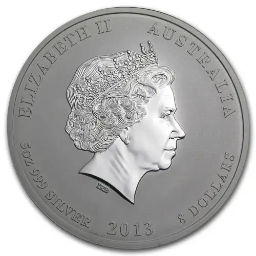 2013 5oz Australian Perth Mint Silver Lunar II: Year of the Snake (2)