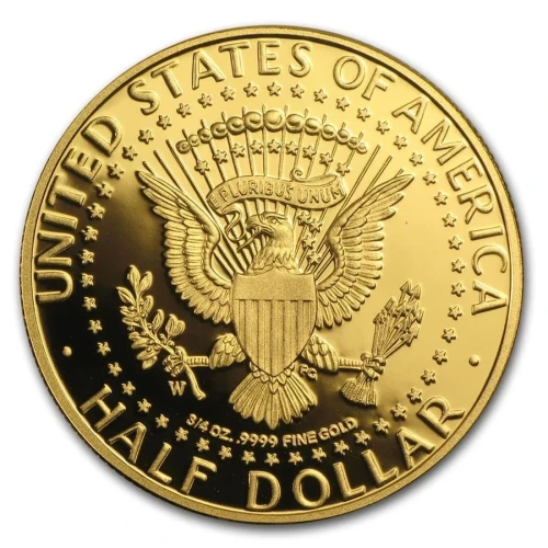 2014 3/4oz 50th Anniversary, Gold DCAM Gold Kennedy half dollar (4)