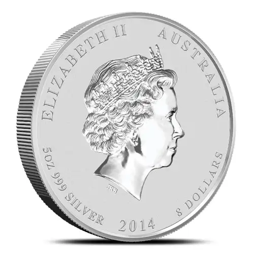 2014 5oz Australian Perth Mint Silver Lunar II: Year of the Horse (2)