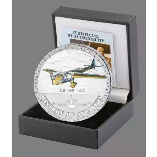 2014 Burundi History of Aviation Amiot 143 20g Silver Coin