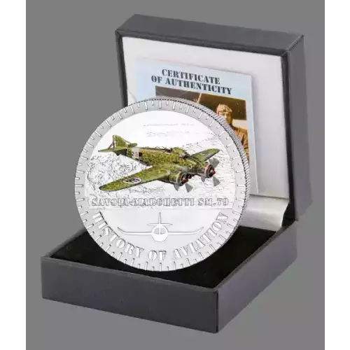 2014 Burundi History of Aviation Savoia-Marchetti 20g Silver Coin (2)