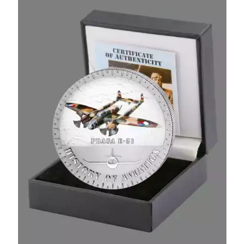 2015 Burundi History of Aviation Praga E-51 20g Silver Coin (2)