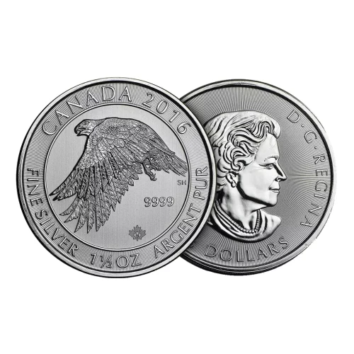 2016 1.5oz Canadian Silver White Falcon