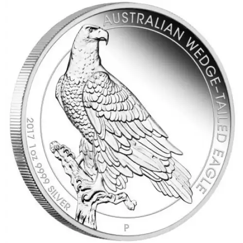 2017 1oz Australia Perth Mint .9999 Silver Wedge-Tailed Eagle Coin