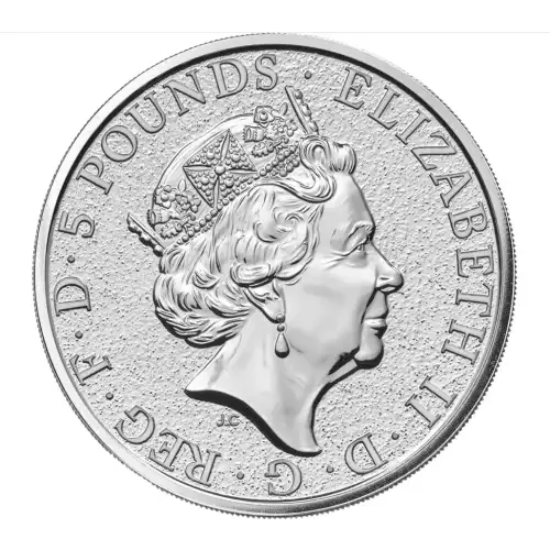 2017 2oz UK Royal Mint The Queen's Beasts: The Griffin of Edward .9999 Silver Coin (3)