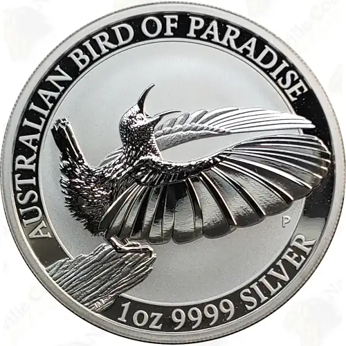 2018 1 oz Australia Perth Mint Bird Of Paradise .9999 Silver Coin