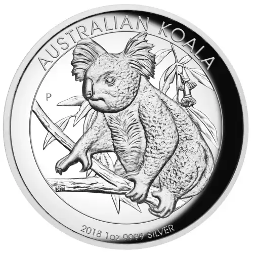 2018 1oz Australia Perth Mint KOALA HR Proof .999 Silver Coin  (2)