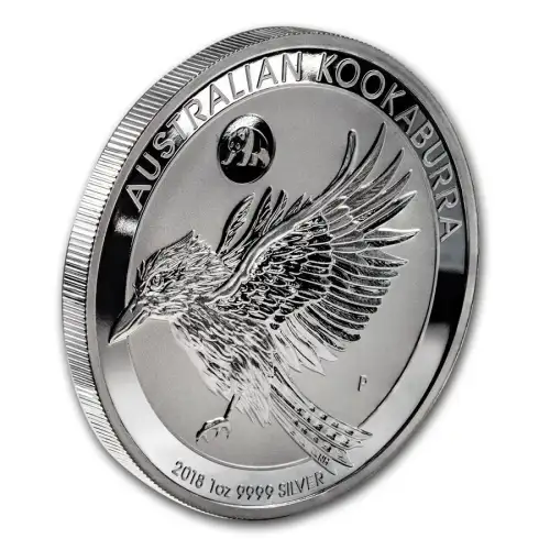 2018 1oz Australia Perth Mint Kookaburra with Panda Privy .9999 Silver Coin