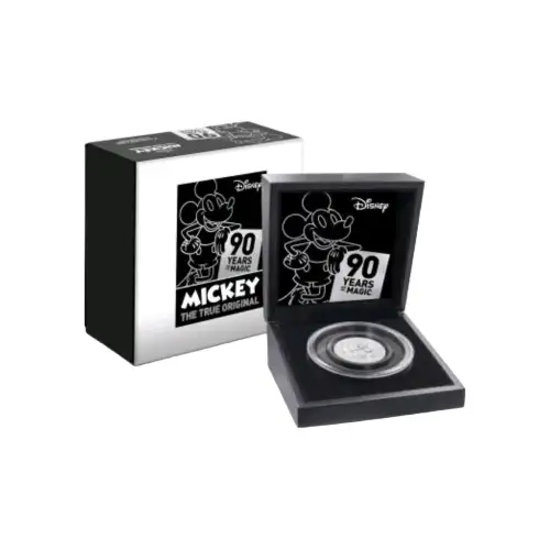 2018 2oz Niue Disney Mickey the True Original .999 Silver Proof Coin (2)
