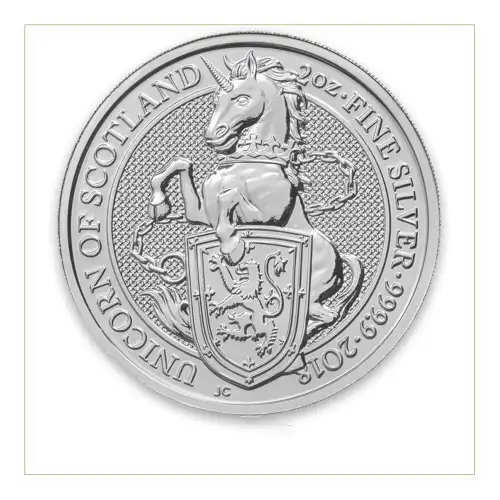 2018 2oz Silver Britain Queen's Beast: The Unicorn (3)