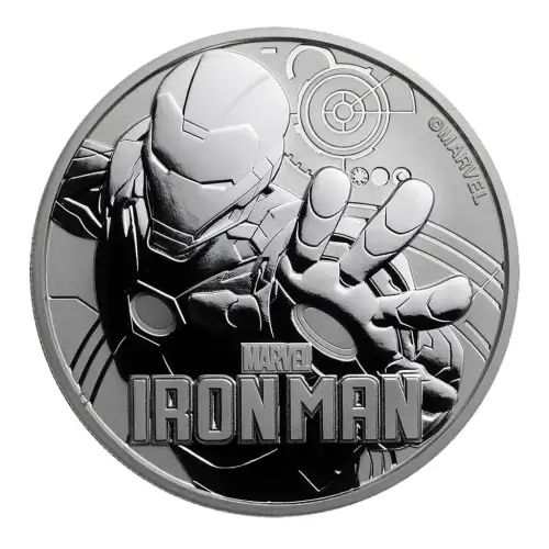 2018 Tuvalu 1oz Marvel Iron Man .999 Silver Coin (2)