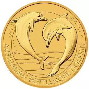 2019 1/3oz Australia Perth Mint Bottlenose Dolphin .9999 Gold Coin