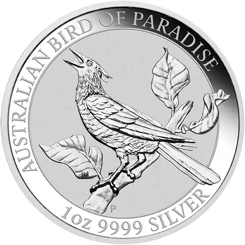 2019 1 oz Australia Perth Mint Bird of Paradise .9999 Silver Coin