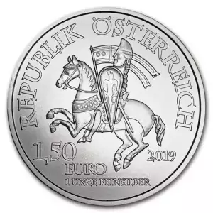2019 1 oz Austria Wiener Neustadt Vienna .999 Silver BU Coin (2)