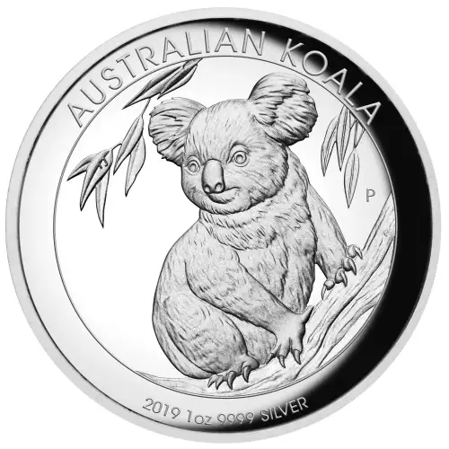 2019 1oz Australia Perth Mint KOALA HR Proof .999 Silver Coin