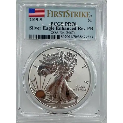 2019-S Silver Eagle Enhanced Reverse Proof PCGS PR70 FDOI (2)