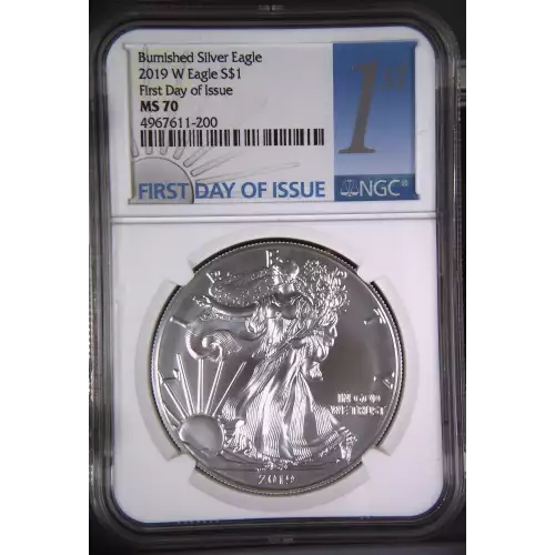 2019 W Burnished Silver Eagle First Day of Issue  (2)