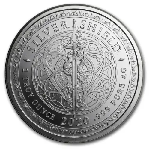 2020 1 oz GSM Silver Shield Cannabis .999 Silver BU Round (2)