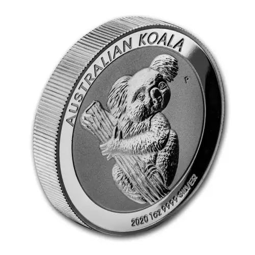 2020 1oz Australia Perth Mint KOALA HR Proof .999 Silver Incused Coin (3)