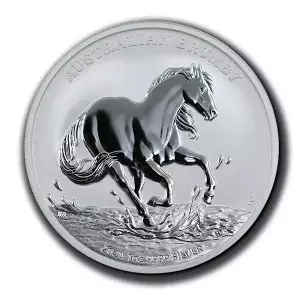 2020 1oz Australian Perth Mint Brumby .9999 Silver Bullion Coin